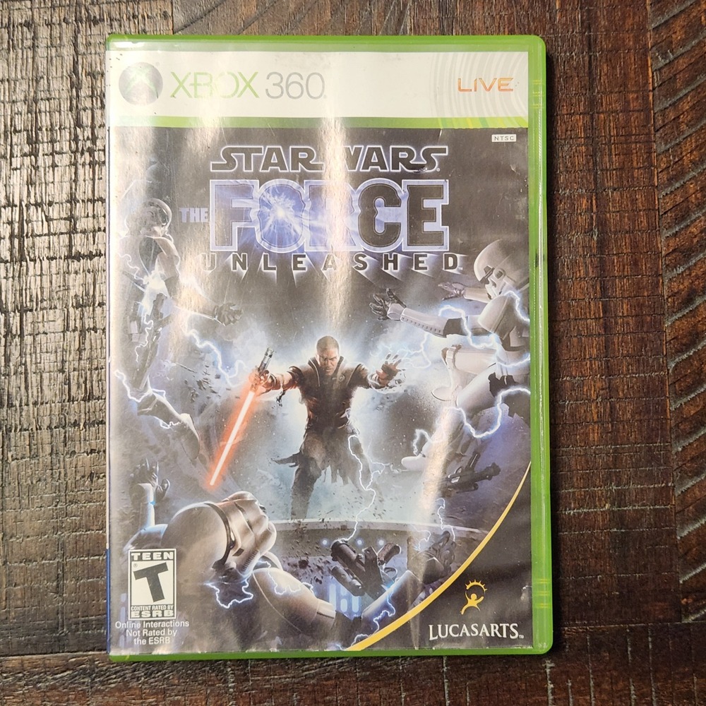 Star Wars The‎ Force Unleashed Xbox 360 Complete Action Adventure Game